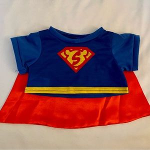 NWOT Teddy Mountain RETIRED Superbear shirt & cape for teddy bear